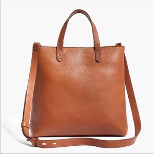 Madewell Zip Top Crossbody Bag English Saddle Tote